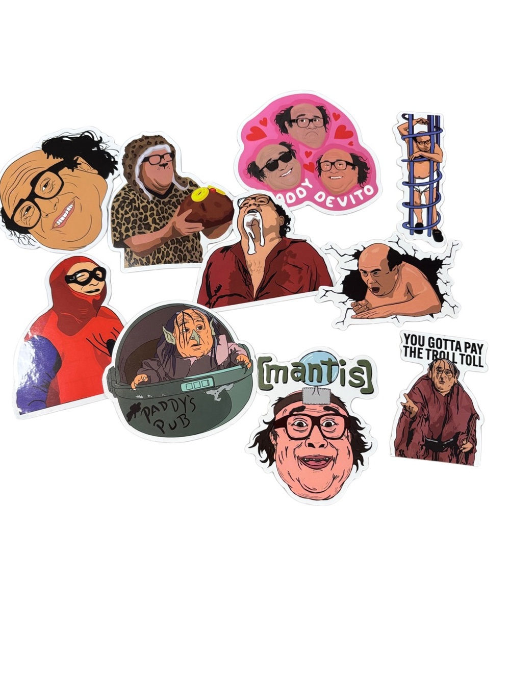 🔥DANNY DEVITO- sticker 10-pack